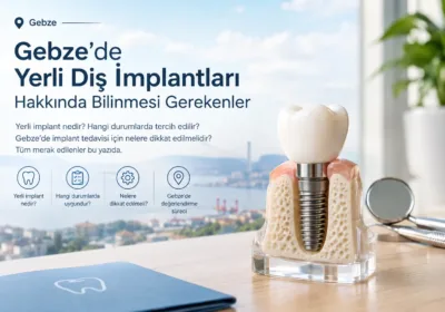 Gebze’de yerli diş implantları hakkında bilgilendirici dental implant görseli